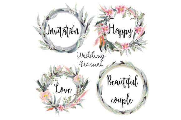 Download Set of Vector Rustic Floral Frames - Floral frame Collection