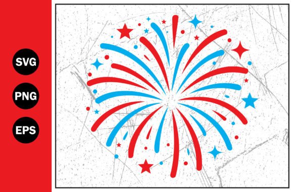 Download Red Blue Fireworks Vector Clipart Svg - Blue Collection