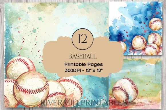 Download Baseball Background Digital Paper Pack - Baseball background Collection