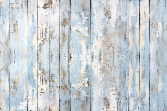 Download Weathered Blue Wooden Background - Blue Collection
