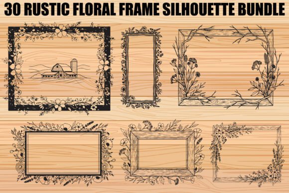 Download Rustic Floral Frame SVG Bundle - Floral frame Collection